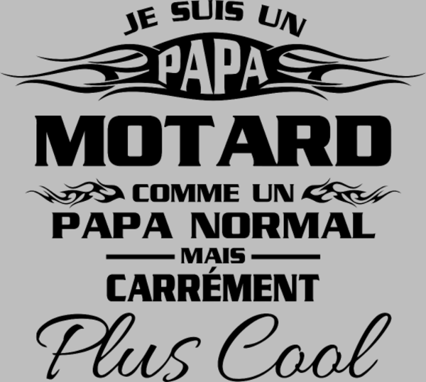 Motif Esprit Motard Passionné personnalisé sur vêtement