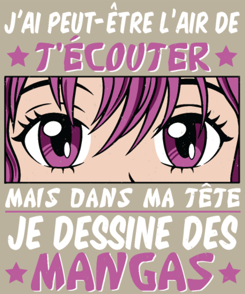Motif Fan d'Anime & Dessinateur Manga personnalisé sur vêtement