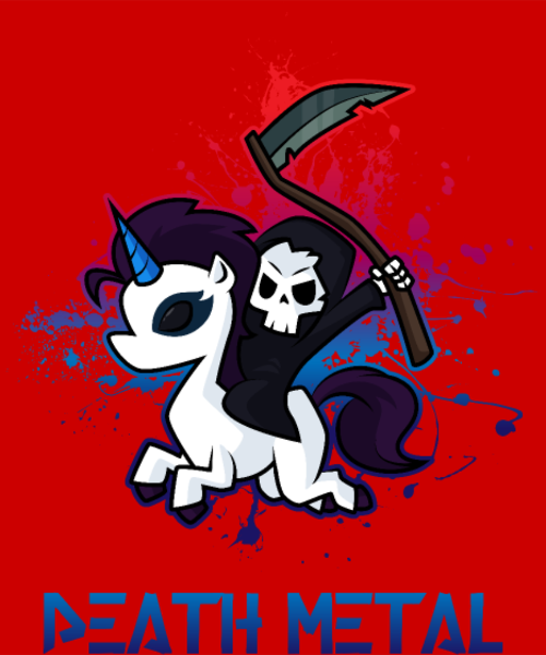 Motif Fan de Death Metal personnalisé sur vêtement
