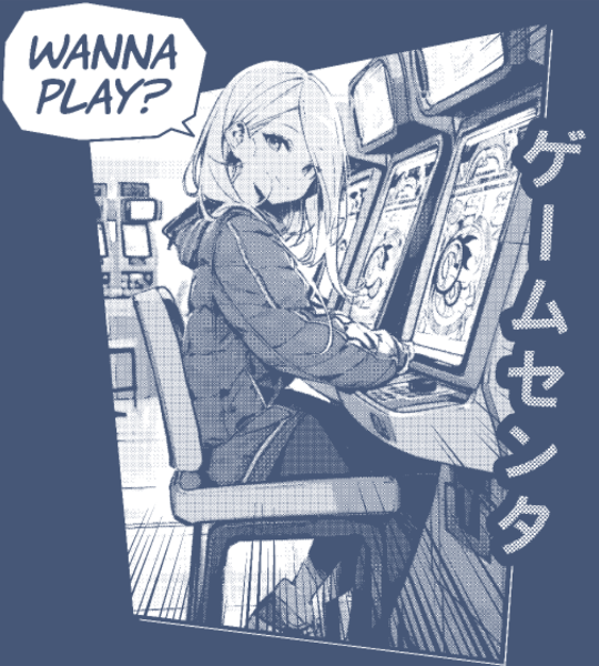 T-shirt personnalisé Manga gaming arcade jeux video