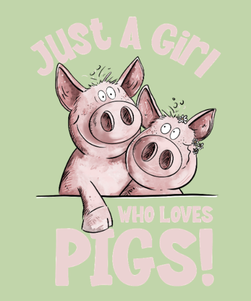 T-shirt personnalisé Cochon mignon