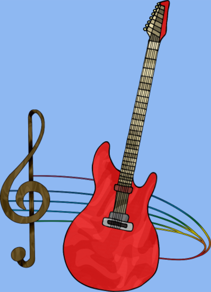 Motif Guitare Passion personnalisé sur vêtement