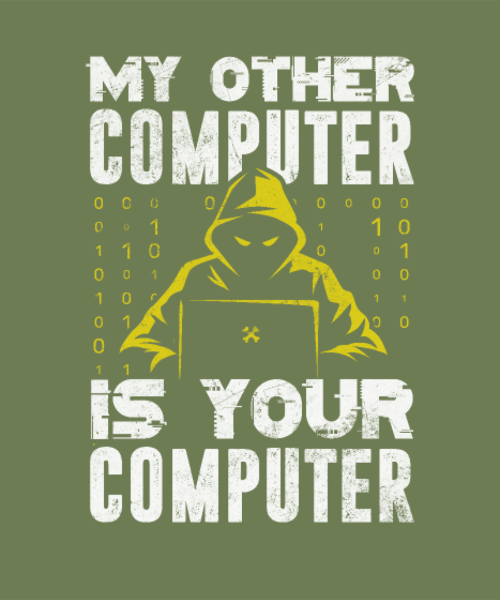 T-shirt personnalisé Hacker code informatique