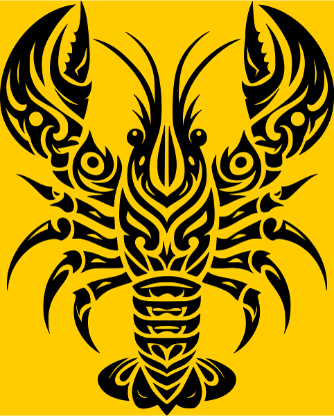 Homard Tribal - Art Océanique
