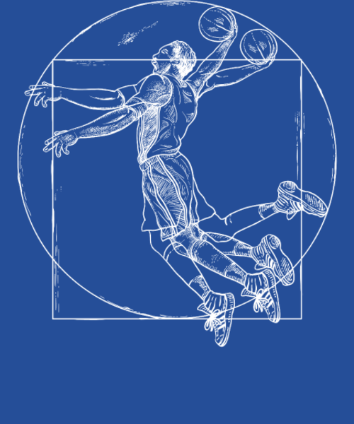 Homme de Vitruve Basketteur : Art & Sport