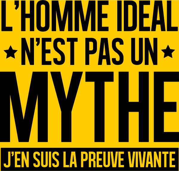 Motif Homme Idéal : Le Mythe Rendu Réel personnalisé sur vêtement
