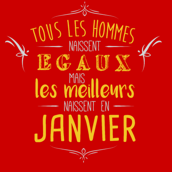 T-shirt personnalisé Janvier