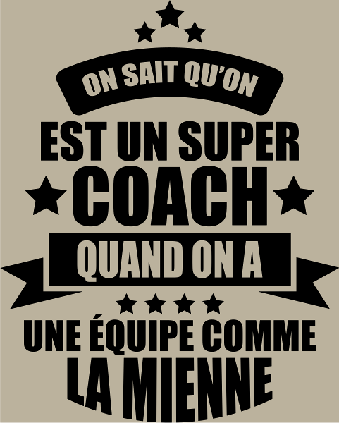T-shirt personnalisé Super coach