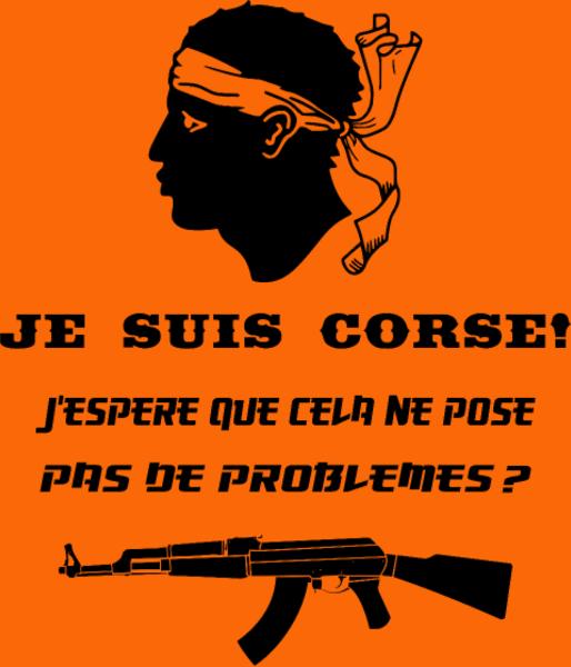 T-shirt personnalisé Humour corse identite