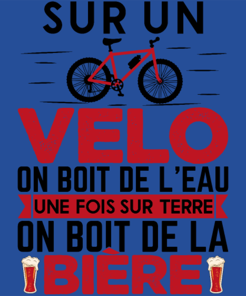 T-shirt personnalisé Velo cycliste humour retraite papa