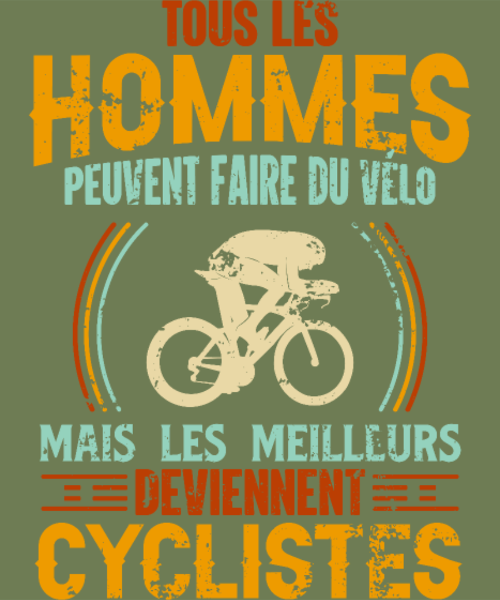 T-shirt personnalisé Bicyclette