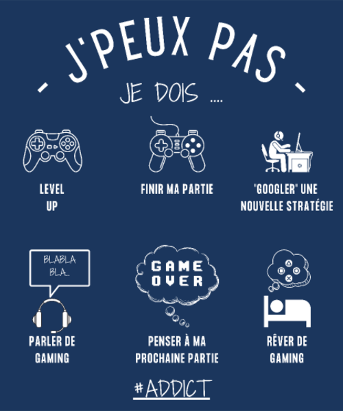 T-shirt personnalisé Level up
