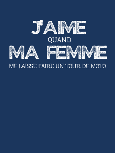 Tablier personnalisé Humour couple passion moto