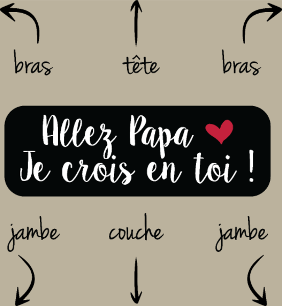 T-shirt personnalisé Jeune papa
