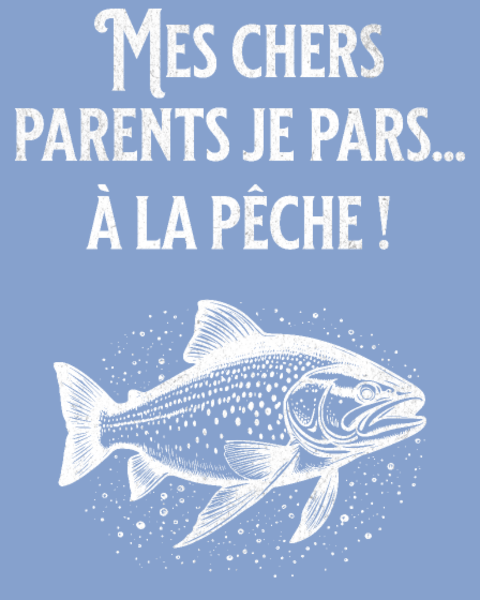 T-shirt personnalisé Pecheur poisson