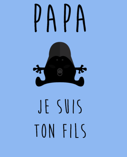 Maquette de Iconique "Je suis ton père" - Cadeau Papa à personnaliser
