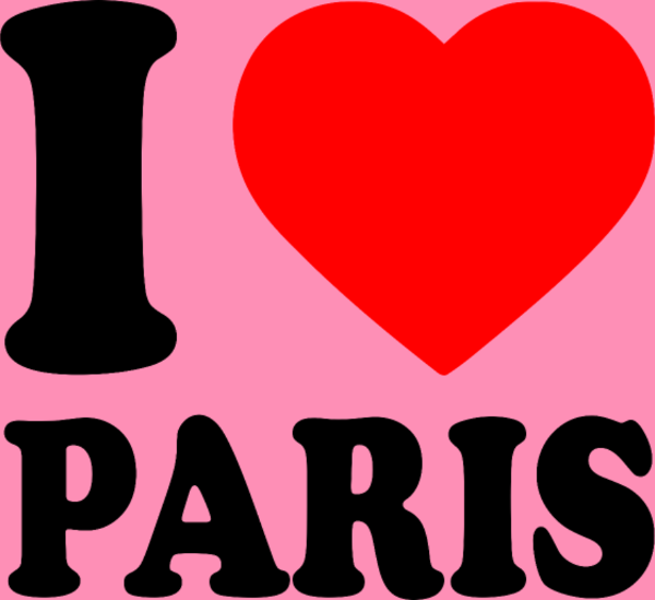 T-shirt personnalisé Paris amour