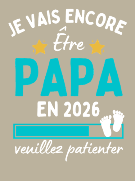 Tablier personnalisé Papa annonce grossesse humour famille