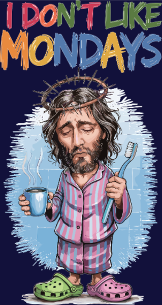 Tablier personnalisé Jésus décalé