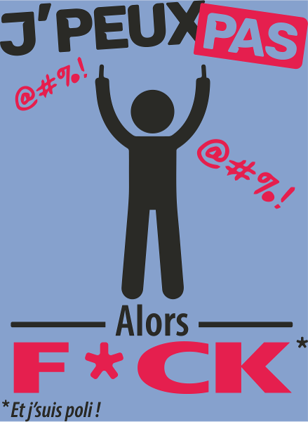 T-shirt personnalisé Frustration