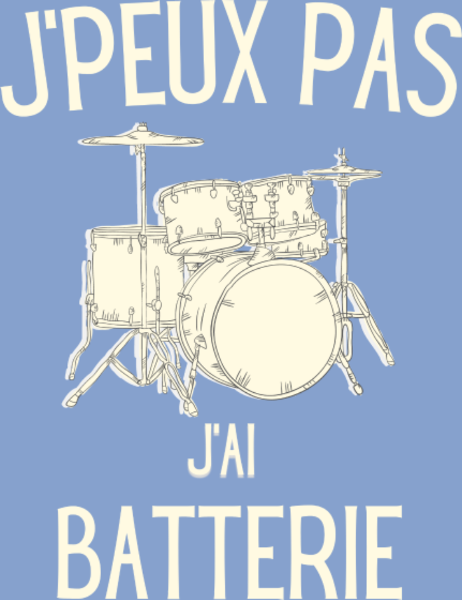 T-shirt personnalisé Batterie musique instrument