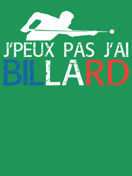 T-shirt personnalisé Billard