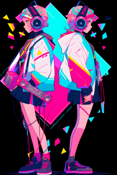 T-shirt personnalisé Neon retro