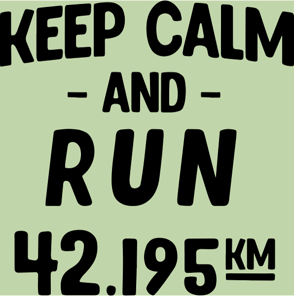 Maquette de Keep Calm and Run : Motivation Course à Pied à personnaliser