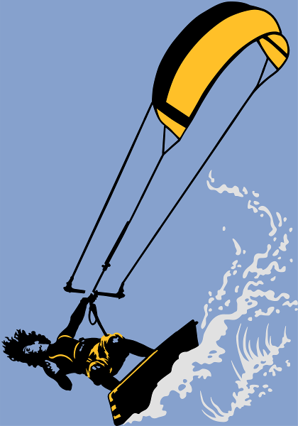 Maquette de Kitesurf : Vague et Flexibilité à personnaliser