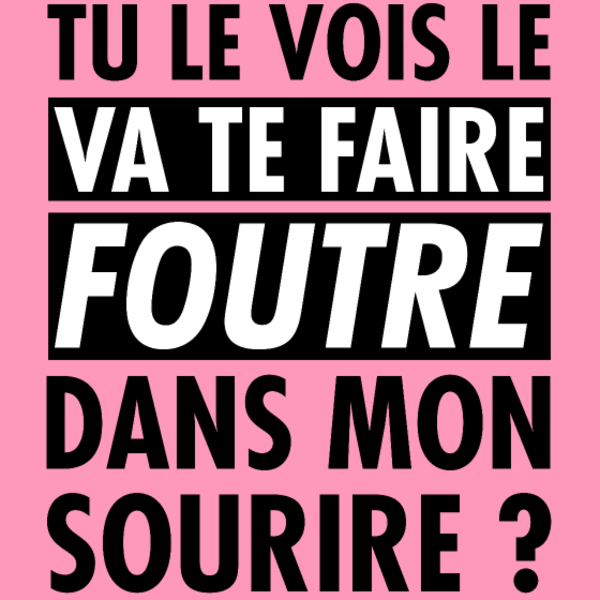 T-shirt personnalisé Message cache insolent