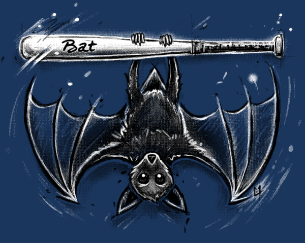 T-shirt personnalisé Chauve souris humour