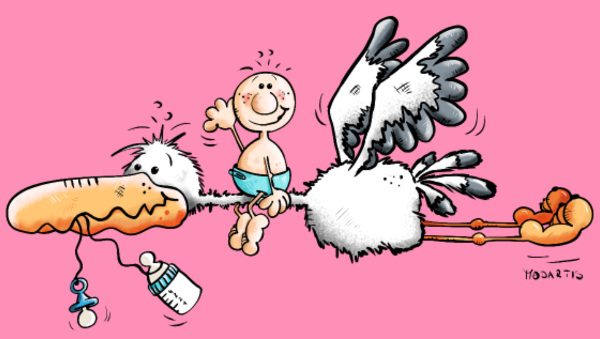 T-shirt personnalisé Cigogne
