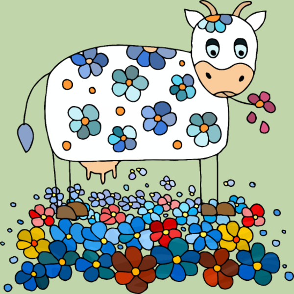 Tablier personnalisé Vache animaux ferme mignon
