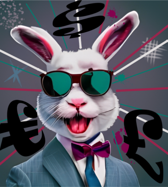 Maquette de Lapin Business Man à personnaliser