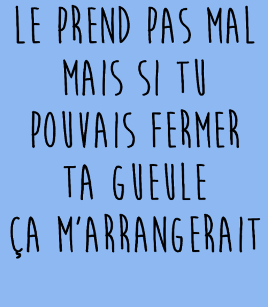 Casquette personnalisée Humour direct