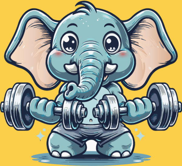 L'Éléphant Sportif Rigolo