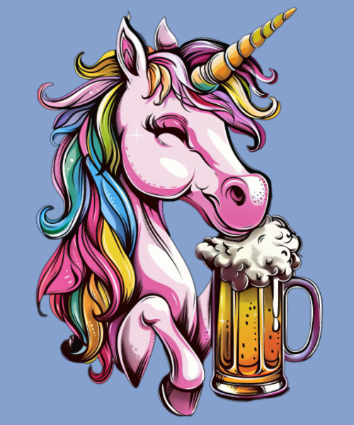 T-shirt personnalisé Licorne festive