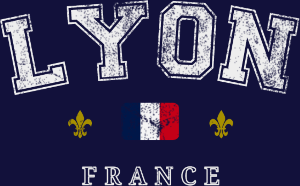 T-shirt personnalisé Lyon france vintage