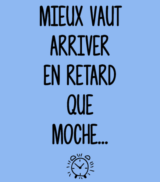 T-shirt personnalisé Ponctualité
