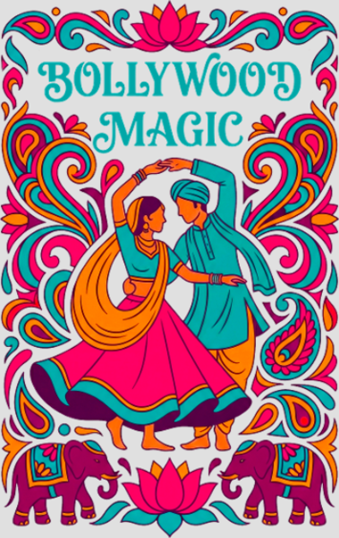Motif Magie Bollywood personnalisé sur vêtement