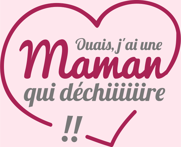 Motif Maman qui Déchire personnalisé sur vêtement