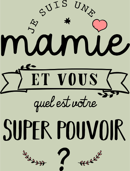 Tablier personnalisé Pouvoir famille humour grand mere