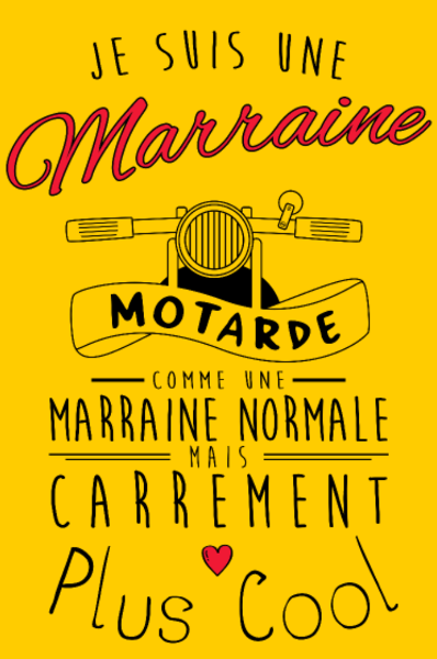 T-shirt personnalisé Marraine humour