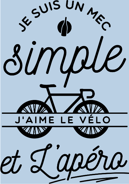 Maquette de "Mec Simple, Vélo & Apéro" à personnaliser