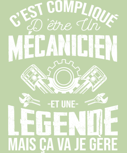 Maquette de Mécanicien De Légende : C'est Compliqué, Mais Je Gère ! à personnaliser