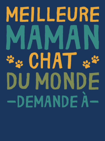T-shirt personnalisé Chat animaux maman chat