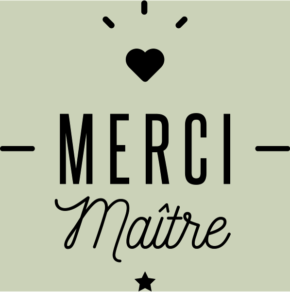 Maquette de Merci Maître : Le Cadeau Idéal pour Profs à personnaliser