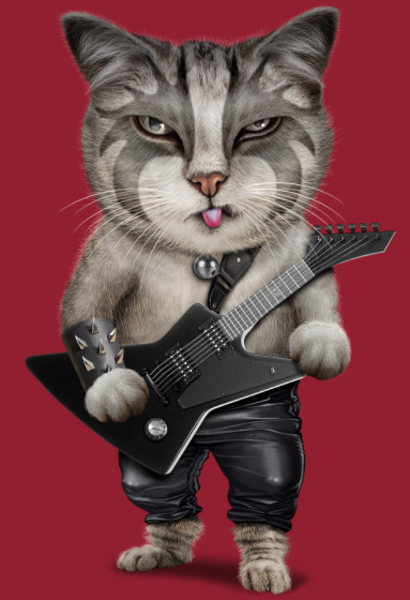T-shirt personnalisé Chat musique