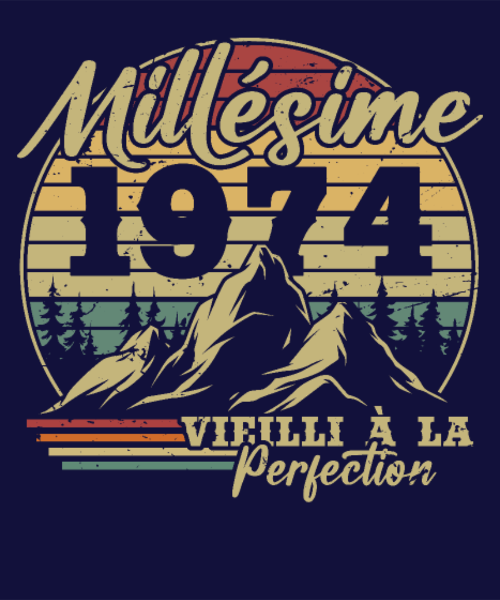 T-shirt personnalisé Vintage montagne retro