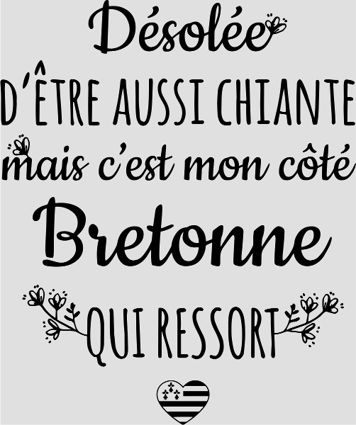 T-shirt personnalisé Humour Breton